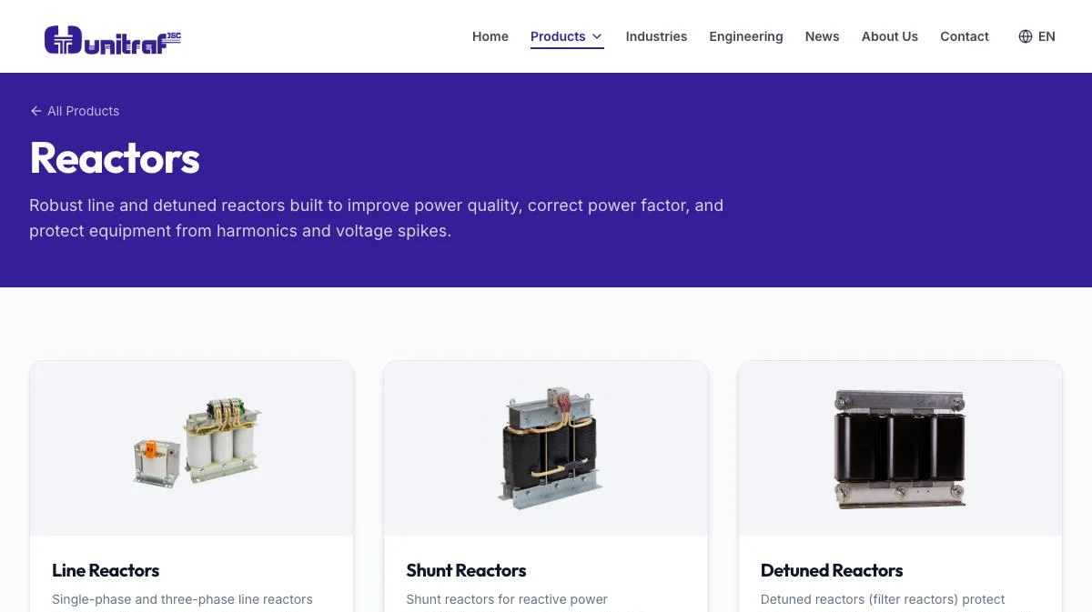 Reactors, unitraf.com